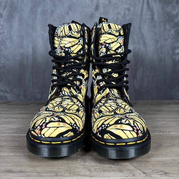 Dr. Martens 1460 Butterfly Print Suede Boots — Women’s US 7 / EU 38 New - Picture 7 of 10